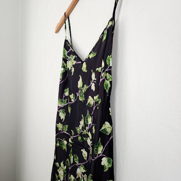 NEW Rumored Low Tide Floral Maxi Slip Dress Open Back M - Picture 5 of 9